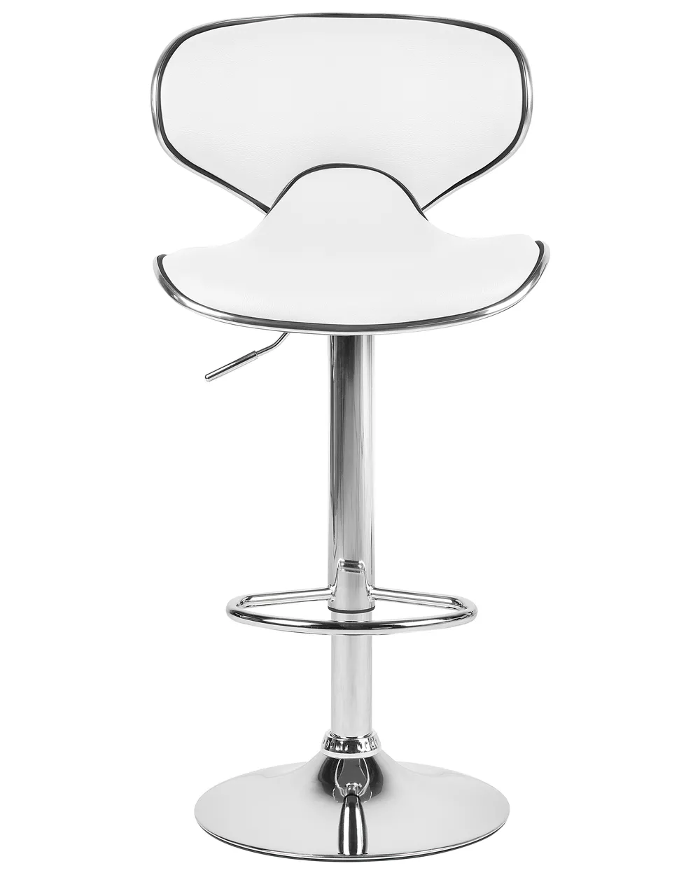 Set mit 2 Barstühlen CONWAY drehbar Kunstleder Weiß_743447
