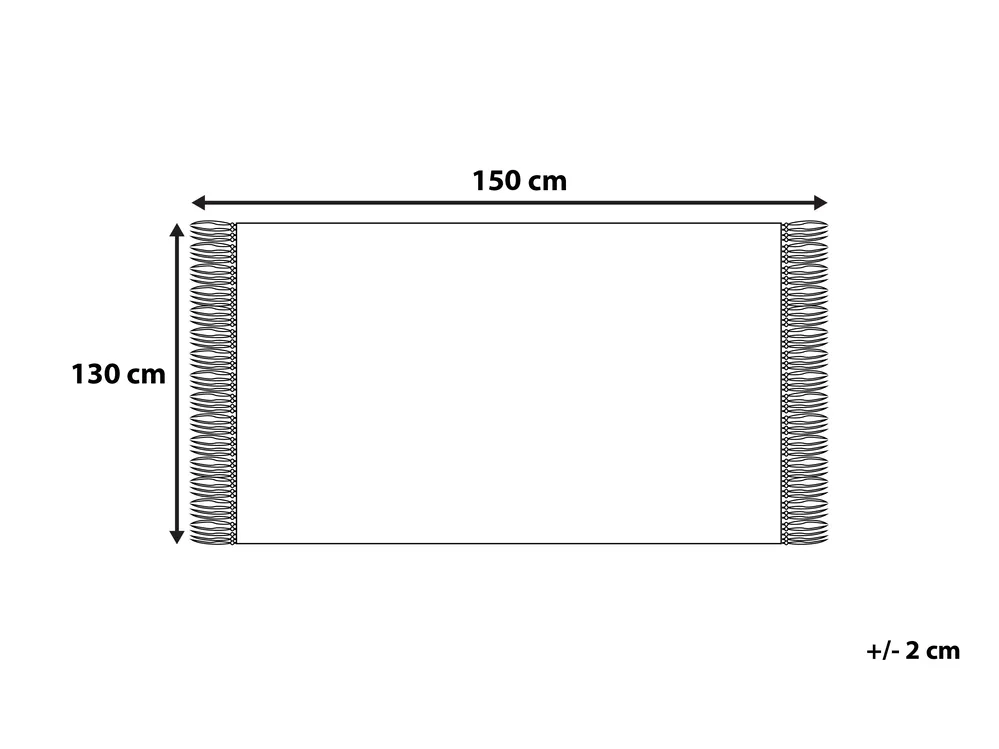 Kuscheldecke YAMALAK Stoff 130 x 150 cm Hellgrau_754371