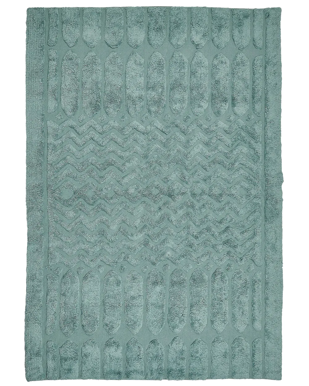 Teppich SIRNAK Mintgrün 160 x 230 cm Baumwolle_848839