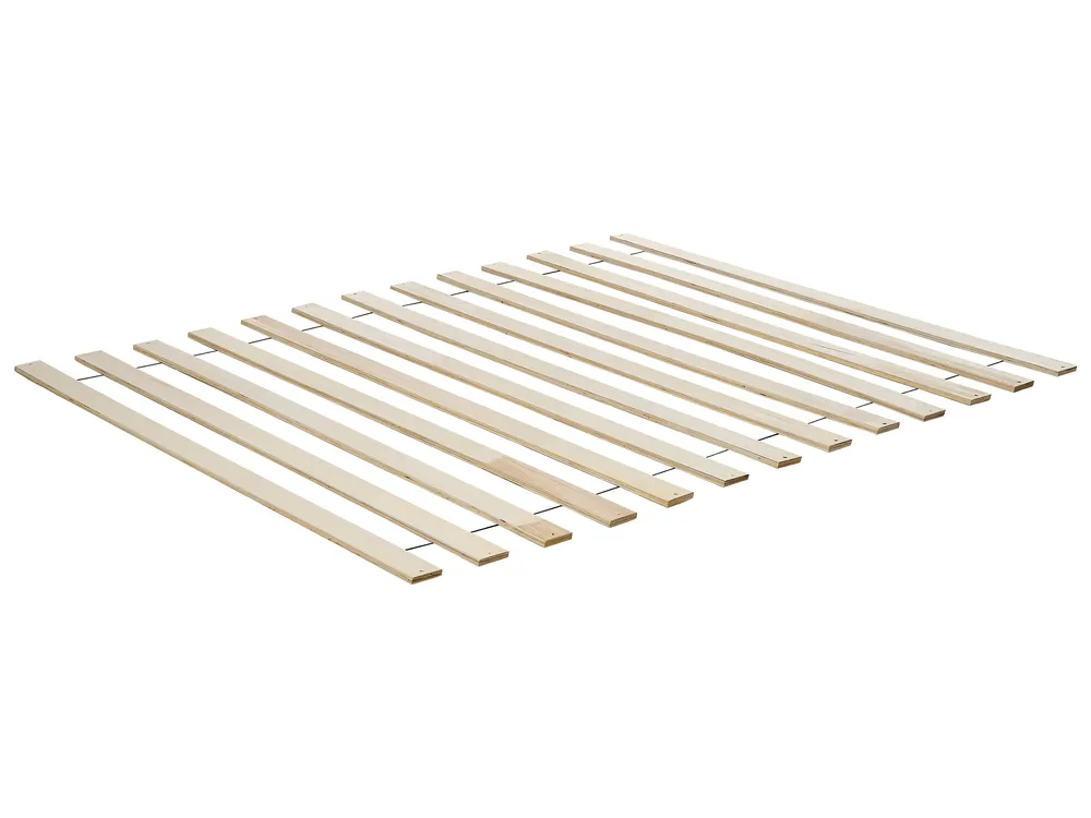 Bett mit Lattenrost Rattan AURAY 140 x 200 cm Braun_942198