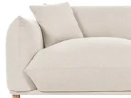 Sofa 3-Sitzer LUVOS Stoff Hellbeige_885545