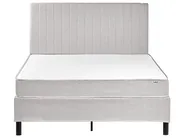 Boxspringbett Stoff COUNTESS 140 x 200 cm Hellgrau_1054538
