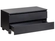 Badezimmerschrank TERESINA mit Rädern 80 cm Schwarz_983951