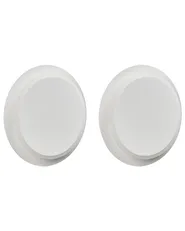 Set of 2 Wall Lamps SEMNON LED Metal White_1008975