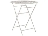 Bistro Set klappbar STIFFE Metall Weiß_856144