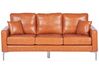 Sofa 3-Sitzer GAVLE Kunstleder Goldbraun
