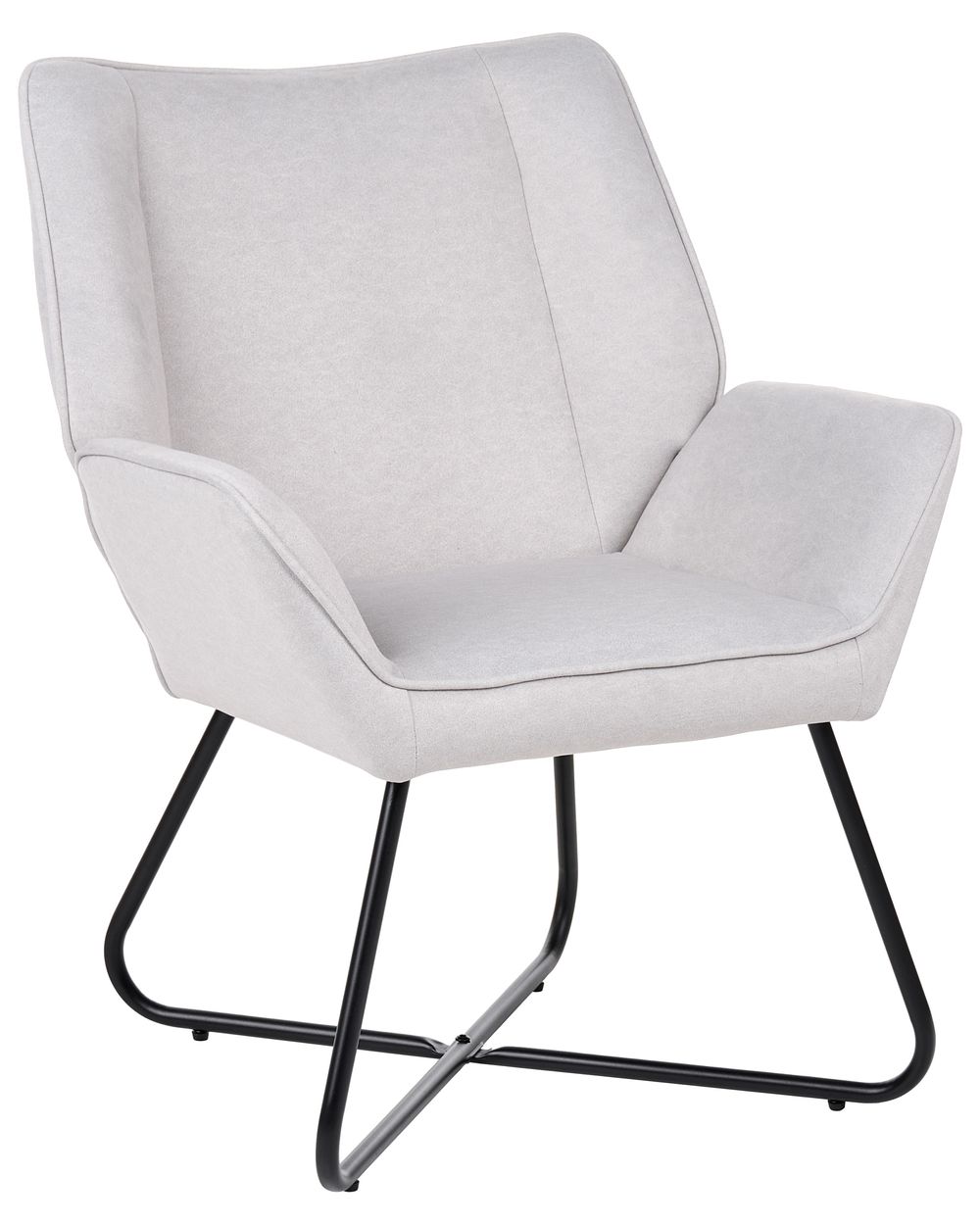 Armchair GRESSELA Velvet Light Grey