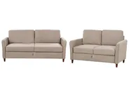Sofa Set 5-Sitzer MARE mit Stauraum Stoff Taupe_918629