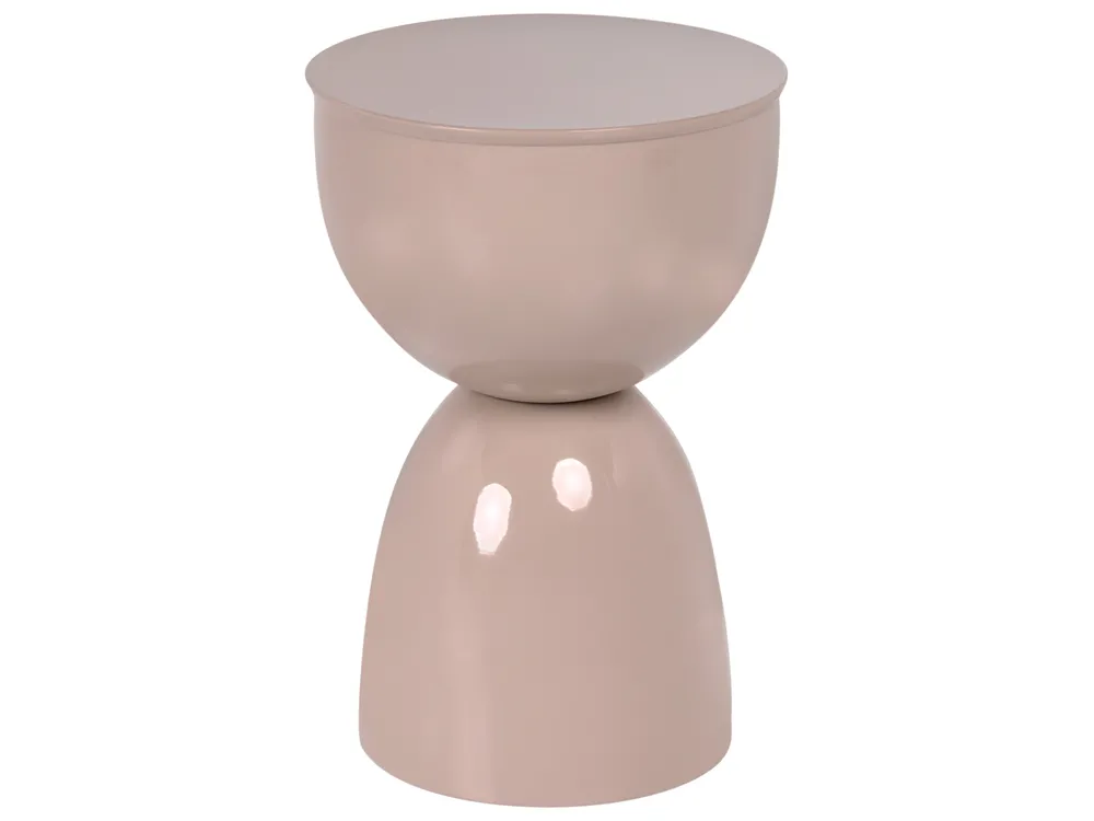 Side Table CANYON Metal Light Beige