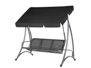 Hollywoodschaukel BOGART Metall Schwarz_690907