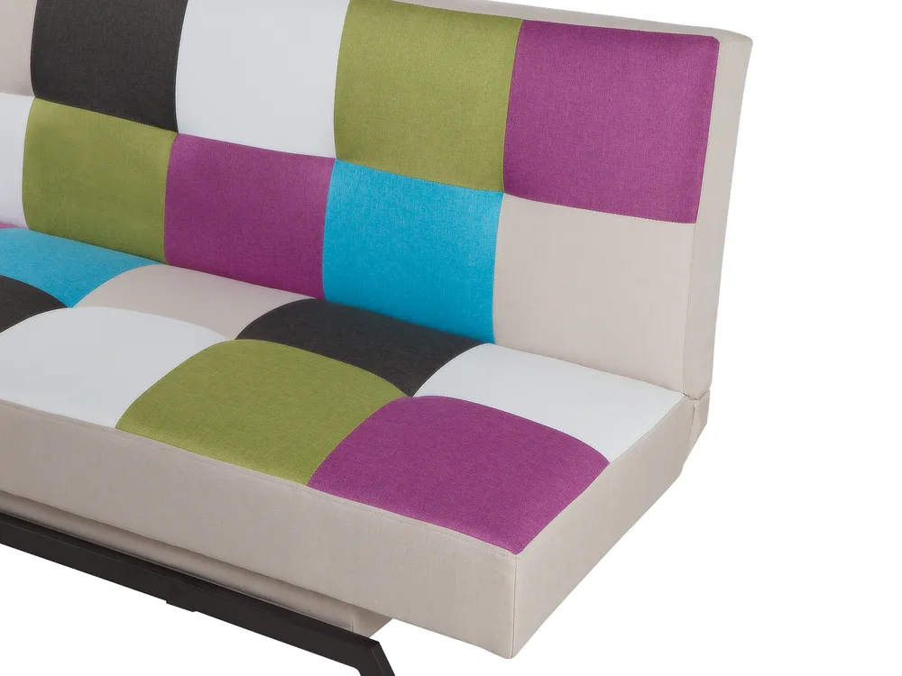 Schlafsofa 3-Sitzer LEEDS Stoff Bunt_768818