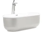 Freestanding Bathtub PINEL 1700 x 800 mm Silver_793057