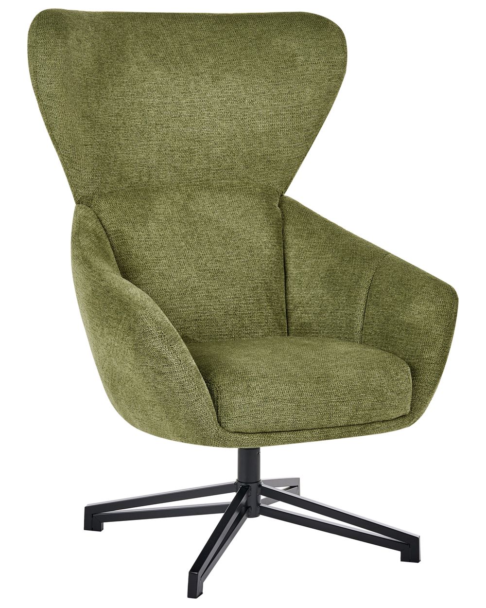 Swivel Armchair DALEN Fabric Green