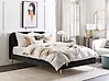 Bett mit Lattenrost Samtstoff FLAYAT 160 x 200 cm Schwarz