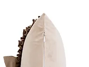 Dekokissen 2er Set BELLE 30 x 50 cm Samtstoff Hellbeige Ohne Muster_1168726