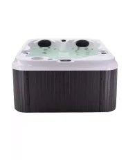 Outdoor Hot Tub with LED MUCURCA Grey_1186949