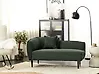 Linksseitige Chaiselongue CHEVANNES Bouclé Dunkelgrün