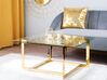 Coffee Table CRYSTAL Tempered Glass Gold