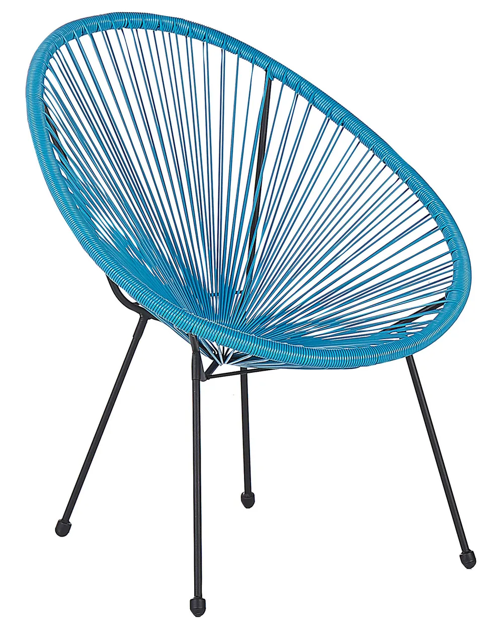 Gartenstuhl ACAPULCO II Polyrattan Blau