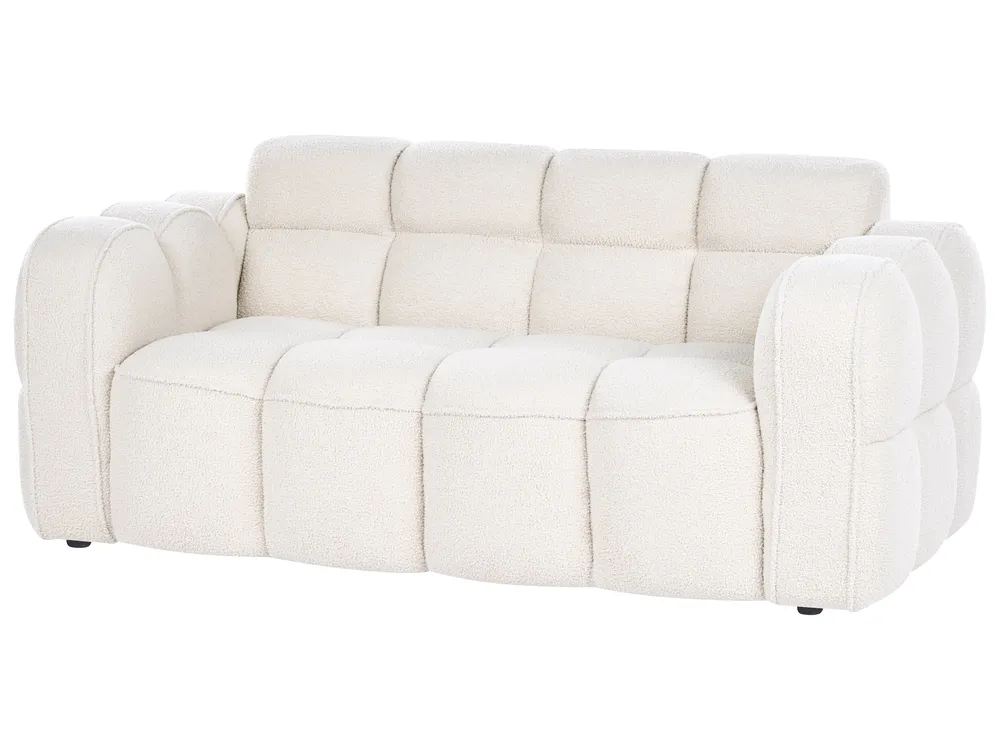 Sofa 2-Sitzer UTANA Bouclé Cremeweiß_1057365