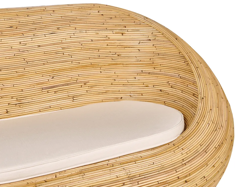 Gartensofa Set 4-Sitzer MAIORI Rattan Naturfarben_928330