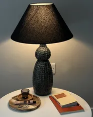 Tischlampe MATINA Keramik Schwarz_1071932