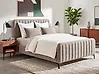 Bett mit Lattenrost Bouclé LUNAN 120 x 200 cm Taupe