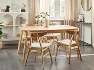 Ausziehbarer Esstisch MADOX Helle Eiche 150/190 cm 90 cm_860739