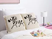 Dekokissen 2er Set JABORI Baumwolle 45 x 45 cm Beige_905266