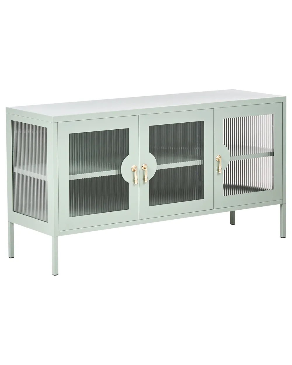 Sideboard mit 3 Türen GLEORA Metall Mintgrün