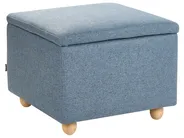Pouf mit Stauraum FERNDALE Stoff Blau_1056235