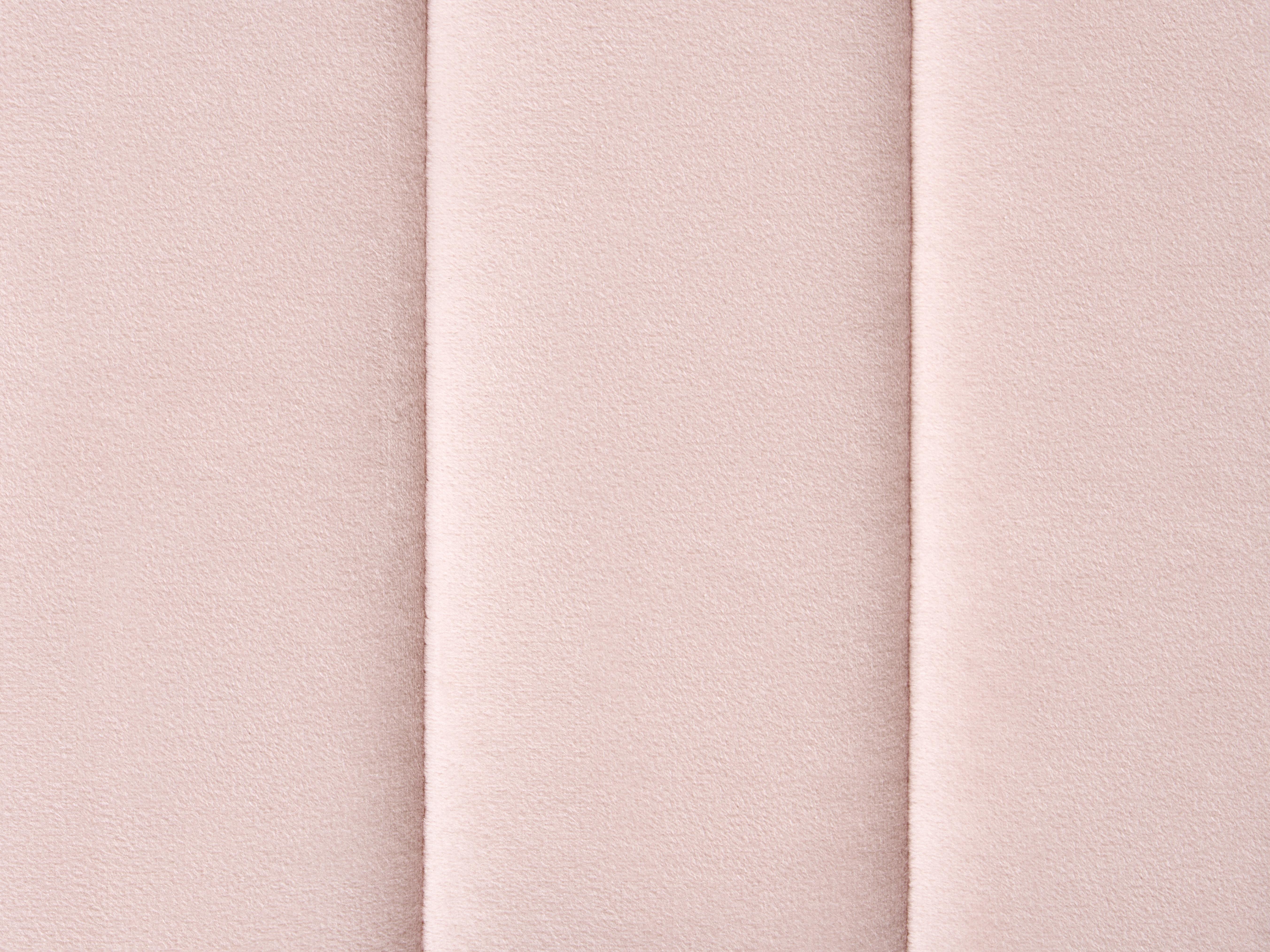 Bed Velvet LUNAN 120 x 200 cm (EU Small Double) Pastel Pink_1025723