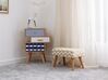 Hocker TAKOMA Baumwolle Beige