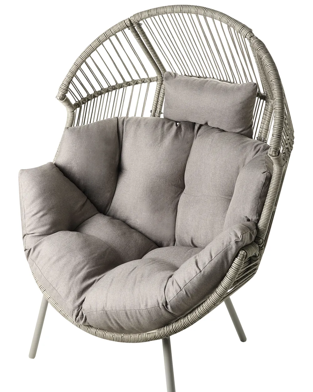 Gartenstuhl MURANO Polyrattan Grau_999810