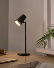 Kabellose LED Tischlampe MUSCA mit Dimmer Schwarz_1019027