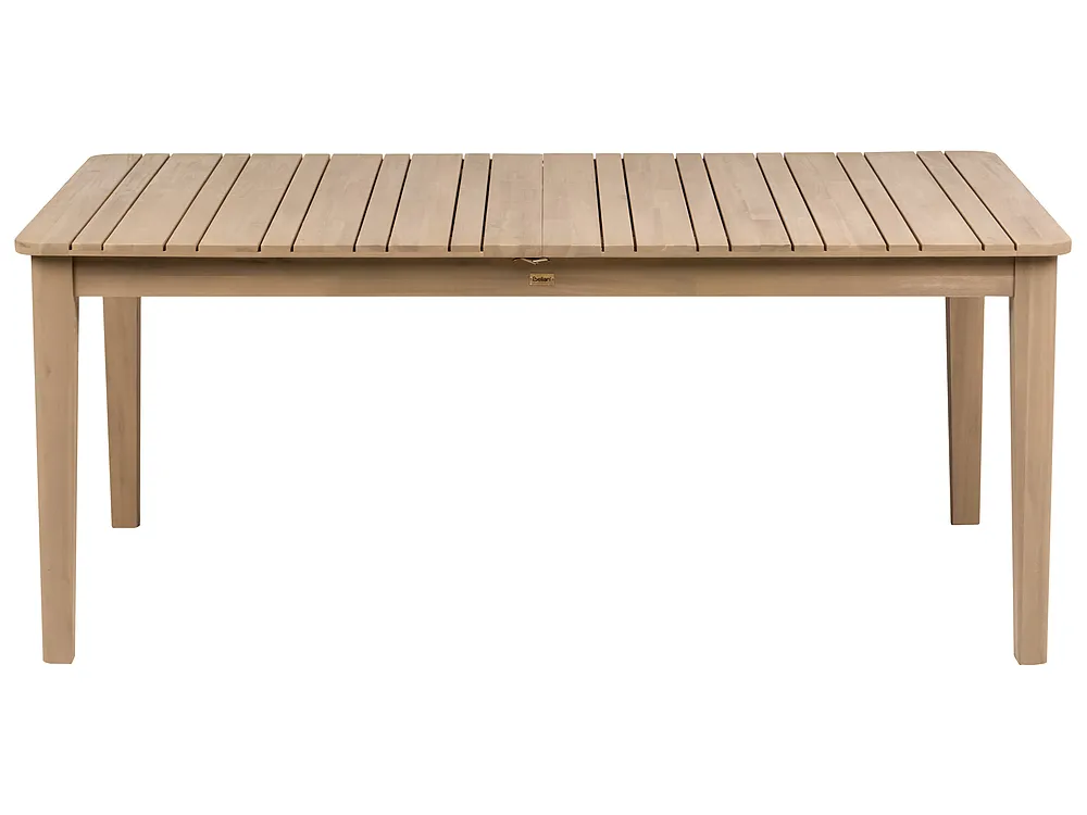 Extending Garden Dining Table TOSCANELLA 180/280 cm 100 cm Certified Acacia Wood Light Brown_1161835