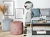 Pouf COROLLA Samtstoff Rosa