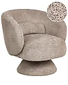 Drehsessel LIEKSA Bouclé Beige
