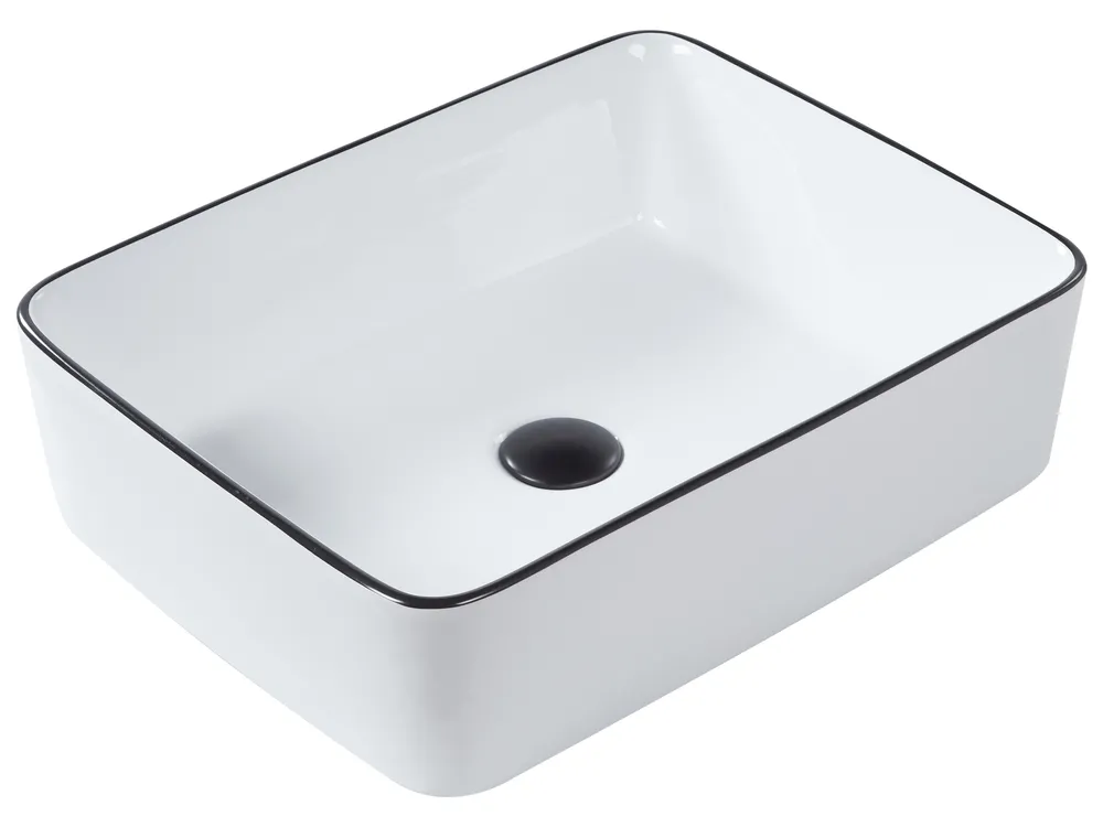 Aufsatzwaschbecken XERT 49 x 38 cm Keramik Weiß