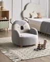 Kids Armchair Koala HERVIK Fabric Grey