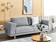 Sofa 3-Sitzer NIVALA Stoff Hellgrau_1182457