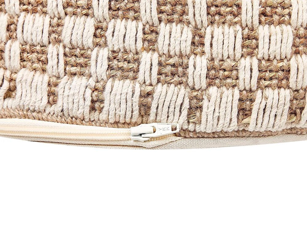Pouf PIRAK Baumwolle Hellbeige_887231