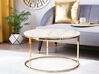 Couchtisch CORAL Marmor Optik / Gold