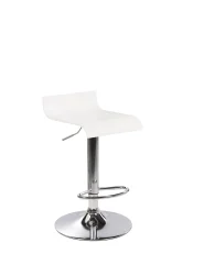 Set mit 2 Barstühlen VALENCIA drehbar Weiß_700777