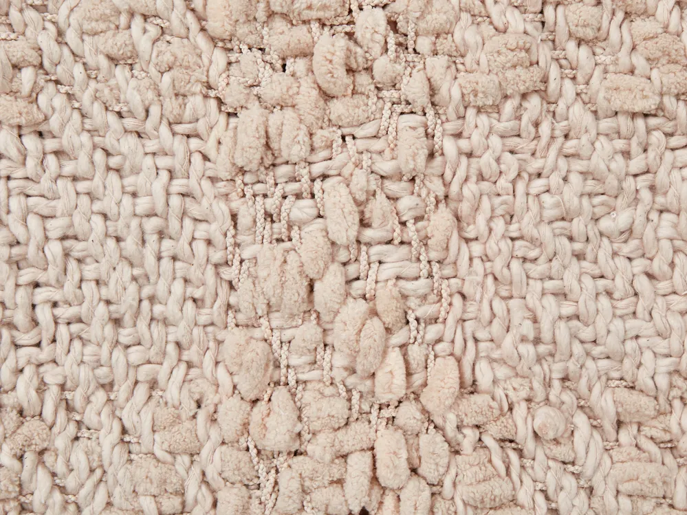 Blanket VELLA Cotton 200 x 220 cm Light Beige_939551
