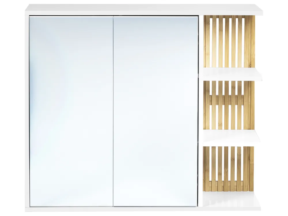 Bad-Spiegelschrank NUBES 80 cm 70 cm Weiß_946927
