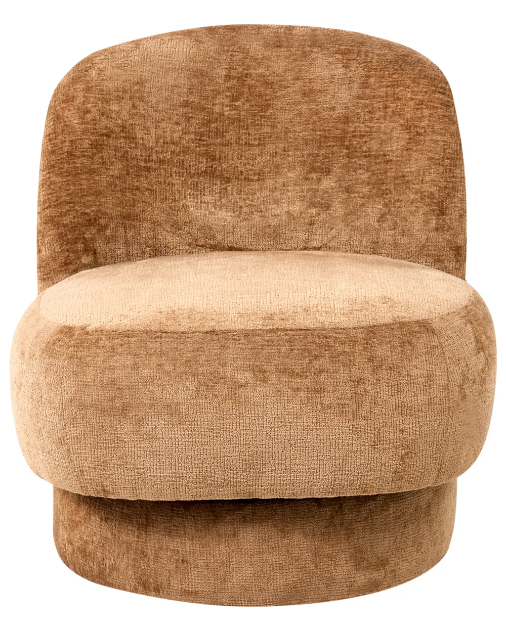 Swivel Armchair AYLO Chenille Golden Brown_1027678