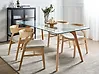 Esstisch HUDSON Transparent 180 cm 90 cm Sicherheitsglas