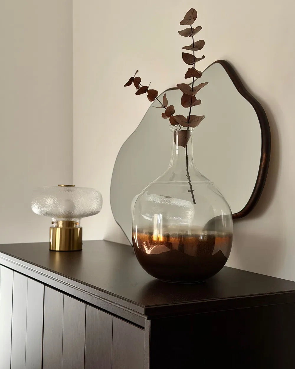 Wall Mirror MENVILLE 60 cm 90 cm Paulownia Wood Brown_1177752