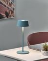 Kabellose LED Tischlampe GUDER mit Dimmer Metall Blau
